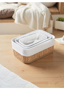 Sinsay - Kosze do przechowywania 3 pack - beżowy ze sklepu Sinsay w kategorii Pudełka i pojemniki - zdjęcie 179448231