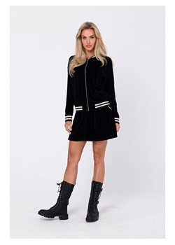 made of emotion Aksamitna kurtka w kolorze czarnym ze sklepu Limango Polska w kategorii Bluzy damskie - zdjęcie 179457750