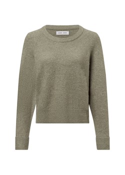 Samsøe Samsøe Damski sweter z dzianiny - Nor o-n Short z zawartością alpaki i merynosów Kobiety trzcinowy jednolity ze sklepu vangraaf w kategorii Swetry damskie - zdjęcie 179460183