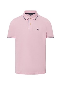 Nils Sundström Męska koszulka polo Mężczyźni Bawełna brudny róż jednolity ze sklepu vangraaf w kategorii T-shirty męskie - zdjęcie 179460233