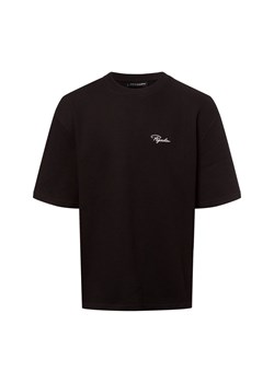 PEGADOR Koszulka męska - Signar Mężczyźni Bawełna czarny wypukły wzór tkaniny ze sklepu vangraaf w kategorii T-shirty męskie - zdjęcie 179460243