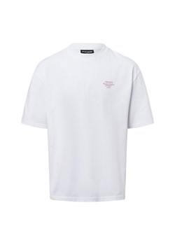 PEGADOR Koszulka męska - Sydon Mężczyźni Bawełna biały jednolity ze sklepu vangraaf w kategorii T-shirty męskie - zdjęcie 179460244