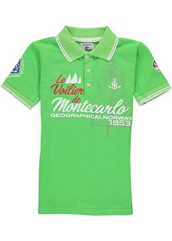 Geographical Norway Koszulka polo &quot;Katche&quot; w kolorze zielonym ze sklepu Limango Polska w kategorii T-shirty chłopięce - zdjęcie 179465922