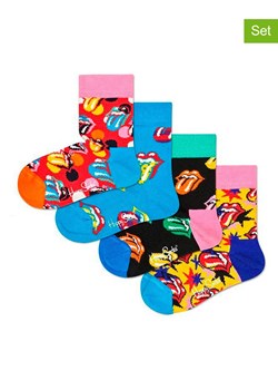 Happy Socks 4-częściowy zestaw prezentowy ze wzorem ze sklepu Limango Polska w kategorii Skarpetki dziecięce - zdjęcie 179465954