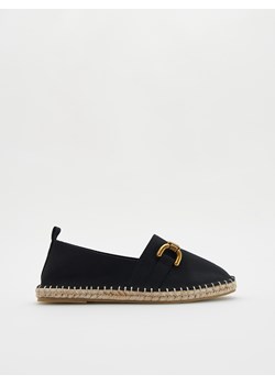 Reserved - Espadryle z ozdobnym elementem - czarny ze sklepu Reserved w kategorii Espadryle damskie - zdjęcie 179467864