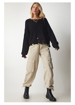 Happiness Istanbul Sweter w kolorze czarnym ze sklepu Limango Polska w kategorii Swetry damskie - zdjęcie 179471934