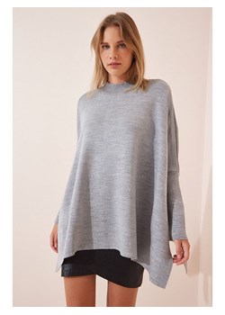 Happiness Istanbul Sweter w kolorze szarym ze sklepu Limango Polska w kategorii Swetry damskie - zdjęcie 179471941