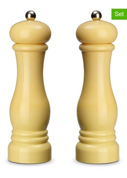 Echtwerk 2-częściowy zestaw przyprawników w kolorze kremowym - wys. 21 x Ø 6 cm ze sklepu Limango Polska w kategorii Młynki do soli i pieprzu - zdjęcie 179480482