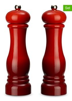 Echtwerk 2-częściowy zestaw przyprawników w kolorze czerwonym - wys. 21 x Ø 6 cm ze sklepu Limango Polska w kategorii Młynki do soli i pieprzu - zdjęcie 179480500