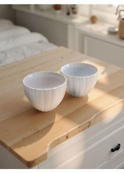 Sinsay - Miski ze strukturalnymi ściankami 2 pack - biały ze sklepu Sinsay w kategorii Miski - zdjęcie 179484392