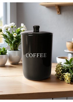 Sinsay - Pojemnik do przechowywania z napisem "Coffee" - czarny ze sklepu Sinsay w kategorii Pojemniki kuchenne - zdjęcie 179484571