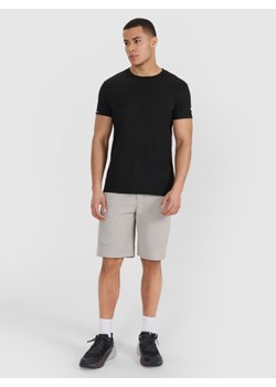 Męski t-shirt basic 4F 4FRSS25TTSHM3041 - czarny ze sklepu Sportstylestory.com w kategorii T-shirty męskie - zdjęcie 179485710