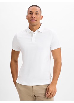 JOOP! Męska koszulka polo - JJ-10Preston Mężczyźni Bawełna biały jednolity ze sklepu vangraaf w kategorii T-shirty męskie - zdjęcie 179489743