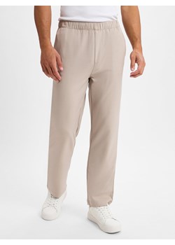PEGADOR Męskie spodnie materiałowe - Karan Mężczyźni taupe jednolity ze sklepu vangraaf w kategorii Spodnie męskie - zdjęcie 179489770