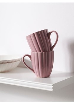 Sinsay - Kubek ze strukturalnymi ściankami 2 pack - różowy ze sklepu Sinsay w kategorii Kubki - zdjęcie 179492804