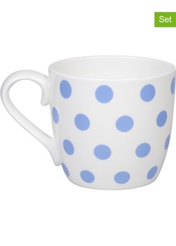 Könitz Kubki jumbo (2 szt.) &quot;Dots&quot; w kolorze biało-niebieskim - 425 ml ze sklepu Limango Polska w kategorii Kubki - zdjęcie 179502174