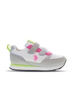 U.S. Polo Assn. Sneakersy w kolorze szaro-biało-różowym ze sklepu Limango Polska w kategorii Buty sportowe dziecięce - zdjęcie 179503511