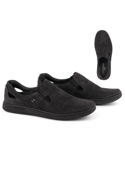 Buty męskie skórzane mokasyny 864 CZARNE ze sklepu butyolivier w kategorii Mokasyny męskie - zdjęcie 179506674
