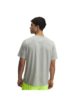 Męska koszulka treningowa Under Armour UA Tech Vent Geotessa SS - zielona ze sklepu Sportstylestory.com w kategorii T-shirty męskie - zdjęcie 179507071