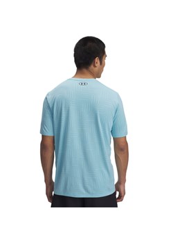 Męska koszulka treningowa Under Armour UA Tech Vent Geotessa SS - niebieska ze sklepu Sportstylestory.com w kategorii T-shirty męskie - zdjęcie 179507130