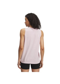 Damski top z nadrukiem Under Armour UA Rival Muscle Tank - różowy ze sklepu Sportstylestory.com w kategorii Bluzki damskie - zdjęcie 179507174