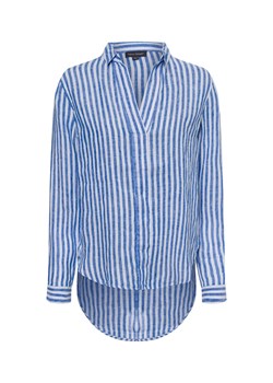 Franco Callegari Damska bluzka lniana Kobiety len biały w paski ze sklepu vangraaf w kategorii Bluzki damskie - zdjęcie 179510774