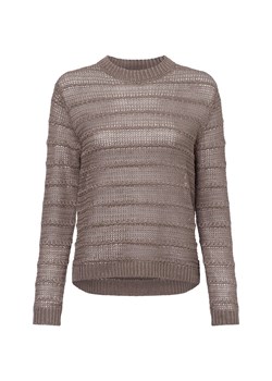 Franco Callegari Damski sweter z dzianiny lnianej Kobiety len melanżowy jednolity ze sklepu vangraaf w kategorii Swetry damskie - zdjęcie 179510811