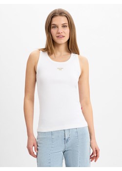 Joop Jeans Top damski - Tana Kobiety Bawełna biały jednolity ze sklepu vangraaf w kategorii Bluzki damskie - zdjęcie 179522001
