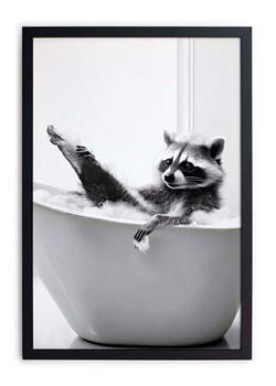 Folkifreckles Druk artystyczny &quot;Racoon Showe&quot; w ramce - 30 x 40 cm ze sklepu Limango Polska w kategorii Obrazy - zdjęcie 179530311