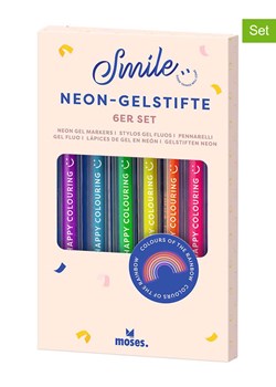 moses. Długopisy żelowe (12 szt.) &quot;Smile&quot; w różnych kolorach ze sklepu Limango Polska w kategorii Zabawki - zdjęcie 179530422