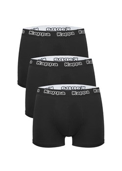 Kappa 3-pack bokserki męskie bawełniane czarne z logowaną gumą K1221, Kolor czarny, Rozmiar S, Kappa ze sklepu Primodo w kategorii Majtki męskie - zdjęcie 179537901