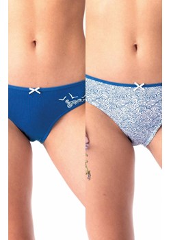 2-pack niskie majtki bawełniane w wakacyjny wzór LPR 723, Kolor niebieski-wzór, Rozmiar S, Key ze sklepu Primodo w kategorii Majtki męskie - zdjęcie 179537953