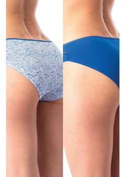 2-pack niskie majtki bawełniane w wakacyjny wzór LPR 723, Kolor niebieski-wzór, Rozmiar S, Key ze sklepu Primodo w kategorii Majtki męskie - zdjęcie 179537954