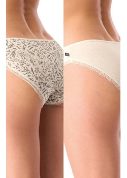 2-pack subtelne majtki bawełniane mini bikini LPR 540, Kolor szary-wzór, Rozmiar S, Key ze sklepu Primodo w kategorii Majtki damskie - zdjęcie 179537963