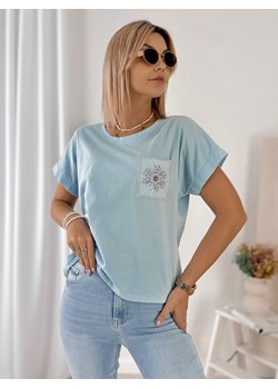 bluzka enola błękitna one size ze sklepu UBRA w kategorii Bluzki damskie - zdjęcie 179538103