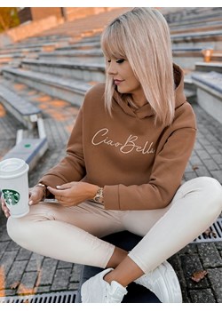 bluza bella karmelowa one size ze sklepu UBRA w kategorii Bluzy damskie - zdjęcie 179538184