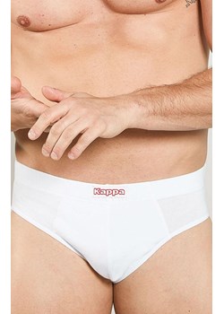 Kappa 2-pack białe slipy męskie bawełniane z wewnętrzną gumą K1101, Kolor biały, Rozmiar S, Kappa ze sklepu Intymna w kategorii Majtki męskie - zdjęcie 179538432