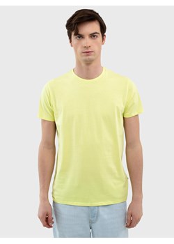 Koszulka męska bawełniana limonkowa Basicer 300 ze sklepu Big Star w kategorii T-shirty męskie - zdjęcie 179541452