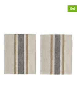 OYOY living design Ściereczki (2 szt.) w kolorze beżowo-czarno-oliwkowym do naczyń - 45 x 45 cm ze sklepu Limango Polska w kategorii Ścierki kuchenne - zdjęcie 179574444