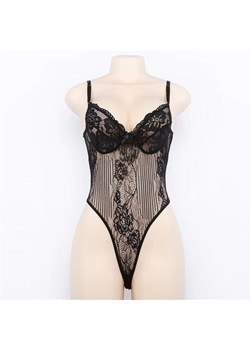 Body koronkowe transparentne - Czarny ze sklepu Intimica.pl w kategorii Body damskie - zdjęcie 179587224