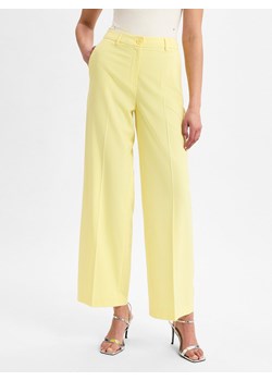 More & More Damskie spodnie z tkaniny modułowej Kobiety żółty jednolity ze sklepu vangraaf w kategorii Spodnie damskie - zdjęcie 179599064