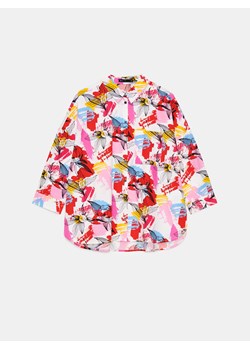 Mohito - Bawełniana koszula w abstrakcyjny print - biały ze sklepu Mohito w kategorii Koszule damskie - zdjęcie 179599501