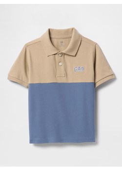 GAP Koszulka polo w kolorze beżowo-niebieskim ze sklepu Limango Polska w kategorii T-shirty chłopięce - zdjęcie 179604772