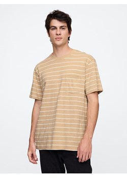 GAP Koszulka w kolorze beżowym ze sklepu Limango Polska w kategorii T-shirty męskie - zdjęcie 179605074