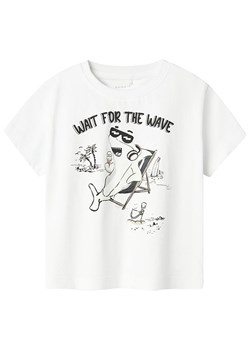 name it Koszulka w kolorze białym ze sklepu Limango Polska w kategorii T-shirty chłopięce - zdjęcie 179606581
