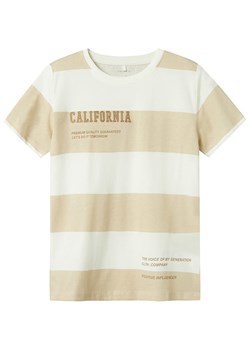 name it Koszulka w kolorze beżowo-kremowym ze sklepu Limango Polska w kategorii T-shirty chłopięce - zdjęcie 179617412
