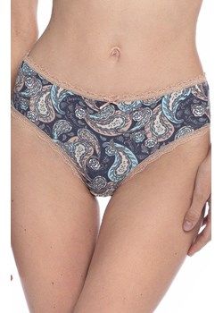 2-pack bawełniane figi damskie plus size L-1541BIEX, Kolor granatowy-wzór, Rozmiar 2XL, LAMA ze sklepu Primodo w kategorii Majtki damskie - zdjęcie 179629223