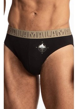 2-pack slipy męskie M-1057SD, Kolor czarny-khaki, Rozmiar L, LAMA ze sklepu Primodo w kategorii Majtki męskie - zdjęcie 179629242