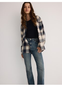 Reserved - Bawełniana koszula w kratę - granatowy - id: 2221I-59X - marki Reserved - 179631021 Reserved - Bawełniana koszula w kratę - granatowy ze sklepu Reserved w kategorii Koszule damskie - zdjęcie 179631021