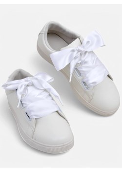 Royalfashion Damskie eko skórzane trampki z ozdobnymi sznurówkami Etti ze sklepu royalfashion.pl w kategorii Trampki damskie - zdjęcie 179634553
